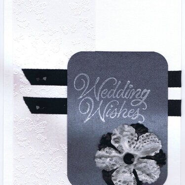 Wedding Wishes - black &amp; white