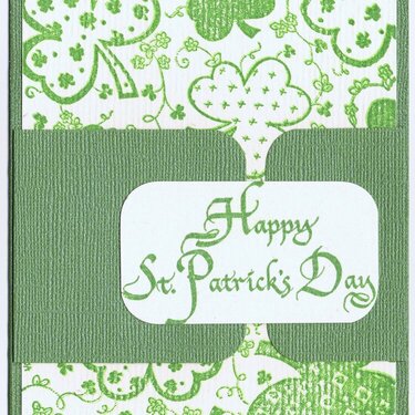 Happy St. Patrick&#039;s Day - shamrock stamp
