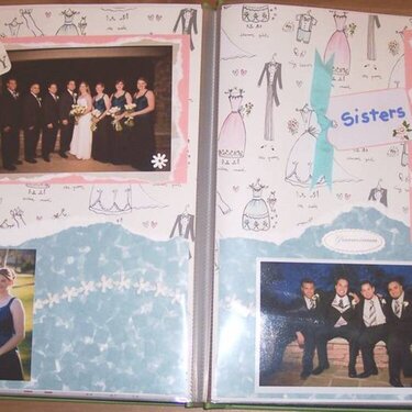 These are a few pages from my wedding scrapbook!!!