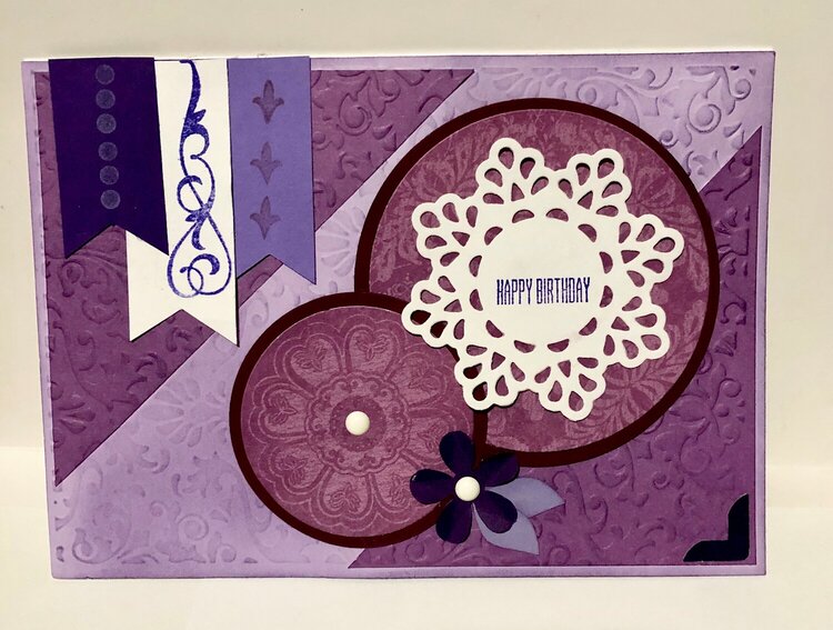 Very Purple Birthday Card