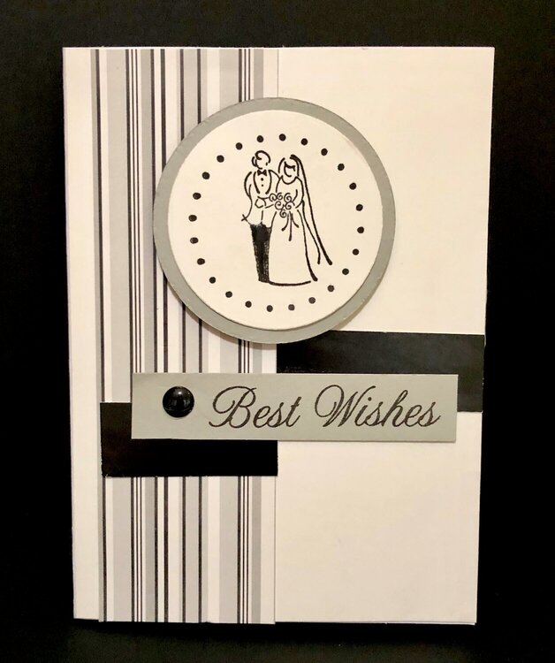 Best Wishes Bride and Groom Card