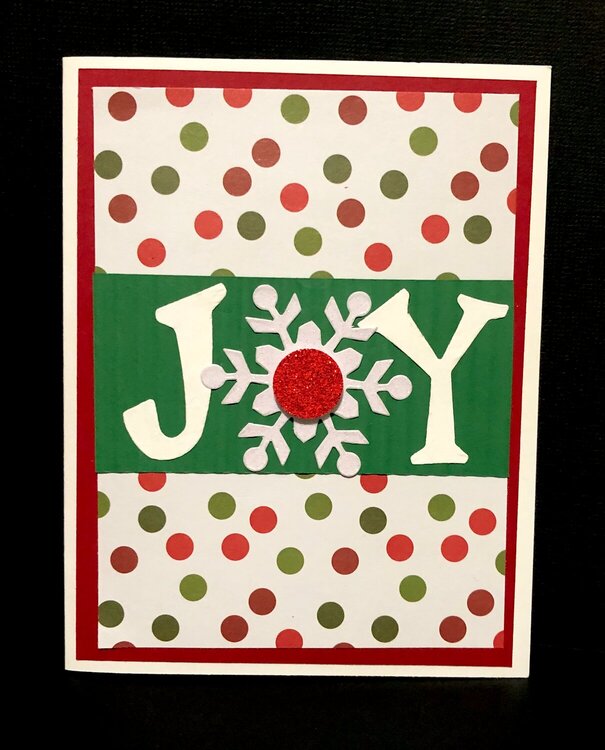 Joy Snowflake Card