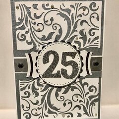 25th Wedding Anniversary Card Front