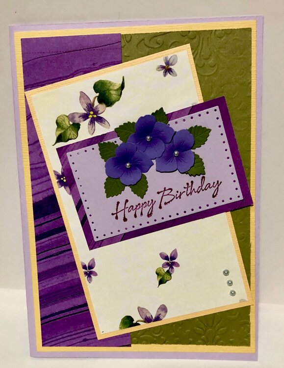 Violet Birthday Card