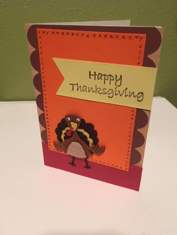 Turkey and Scallops Thanksgiving Card