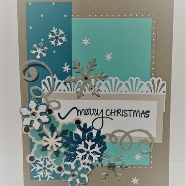 Snowflakes and Flourishes Card
