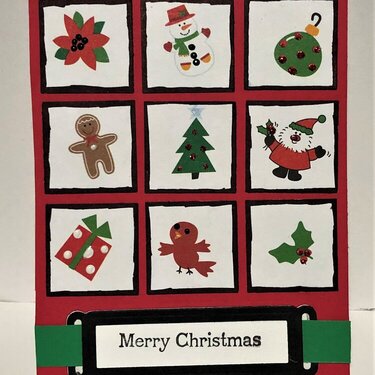 Nine Square Christmas Images Card