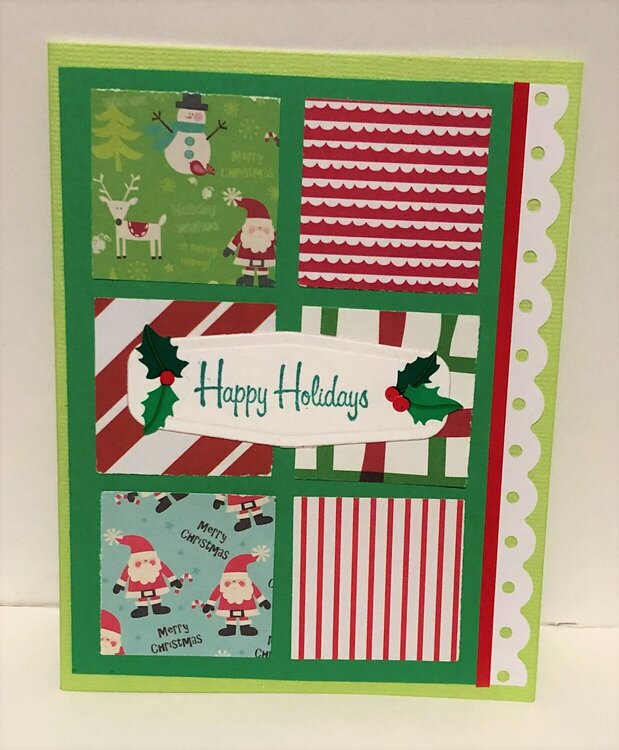 Square Happy Holidays Card