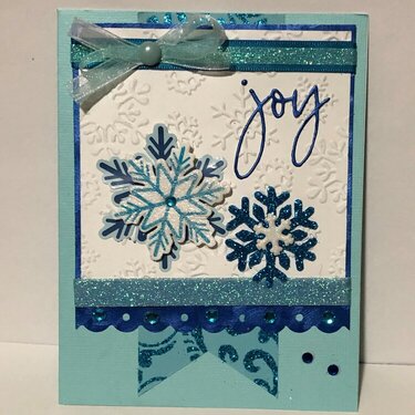Joy and Snowflakes Card