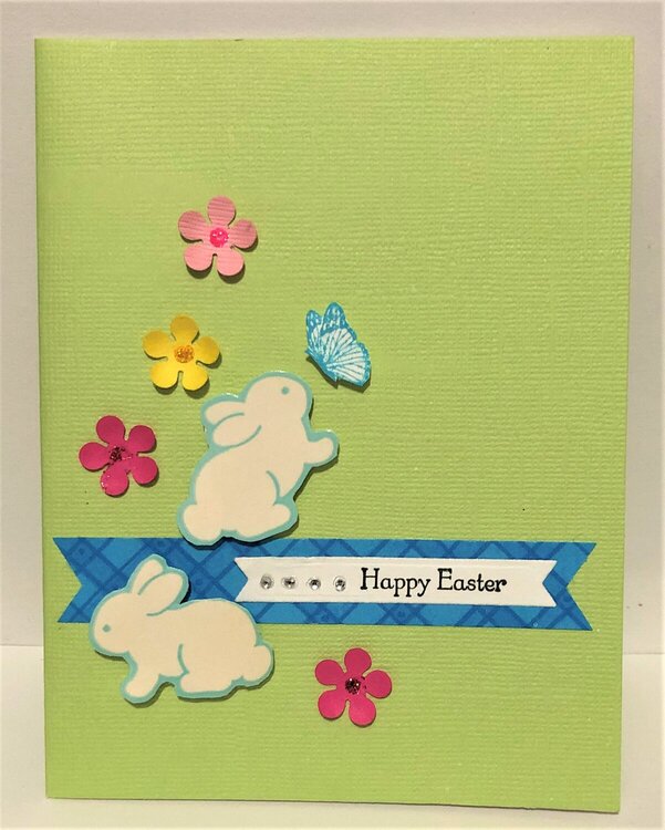 Sniffing Bunny Easter Card