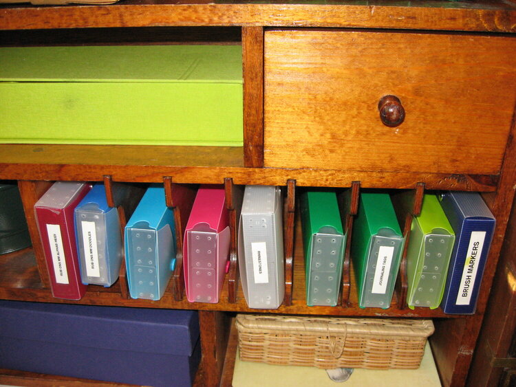 Embellishment Storage in Pigeon Hole Shelving