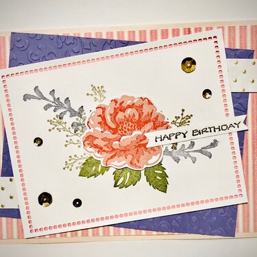 Rose and Stripes Card