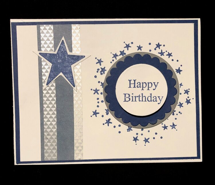 CFK Blue Star Birthday Card