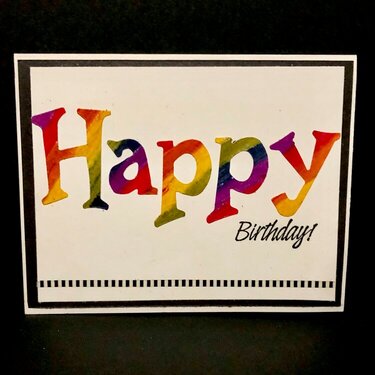 CFK Rainbow Birthday Birthday Card