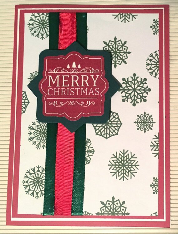 Merry Christmas Strips Card