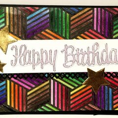 Colored Page Birthday Card