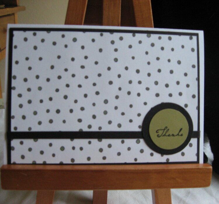 Simple Dot Thanks Card