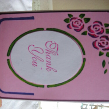 Roses Thank You Card