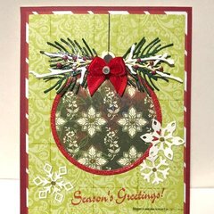 Ornament and Greenery Card
