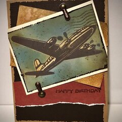 Airplane Birthday Card