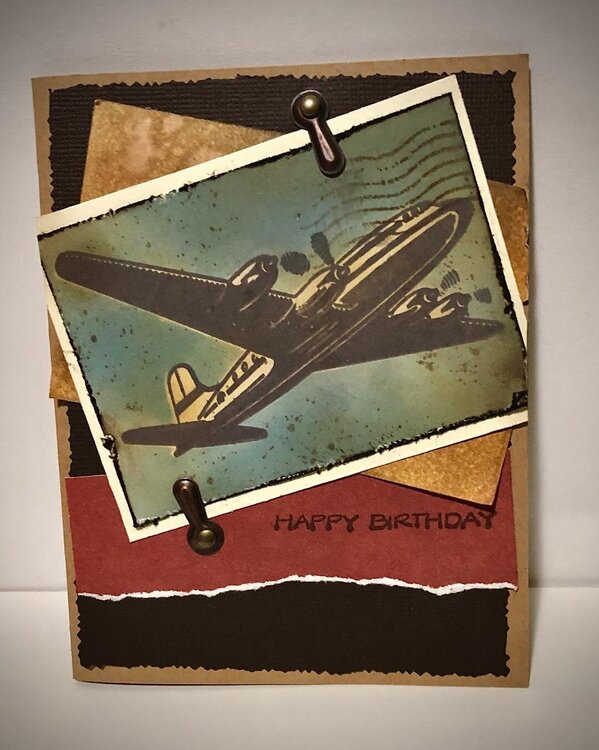 Airplane Birthday Card