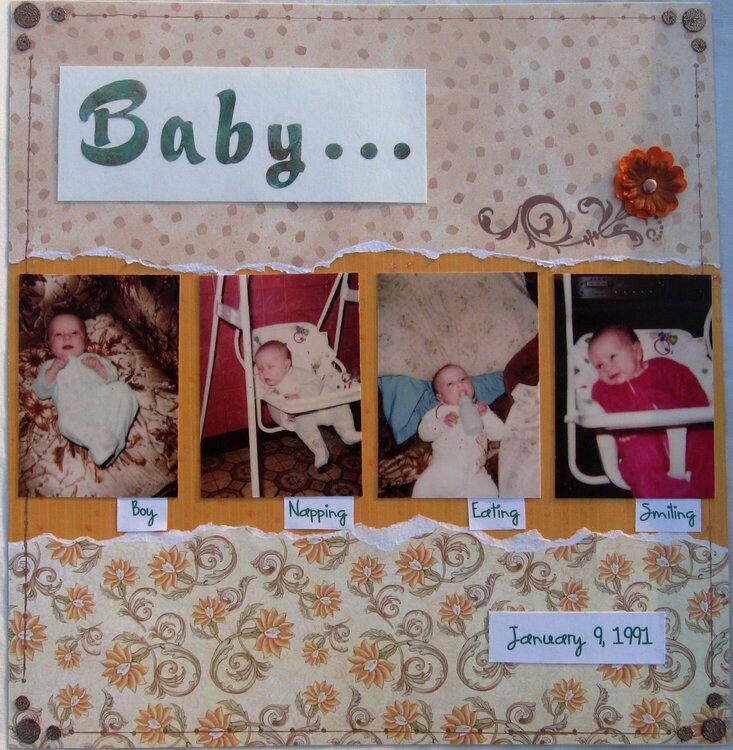 Baby pictures for nephew&#039;s album
