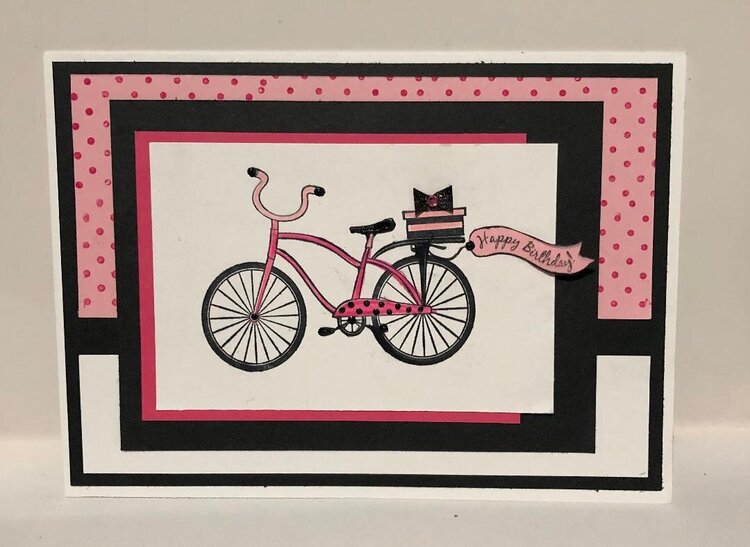 Pink Bicycle HB Card