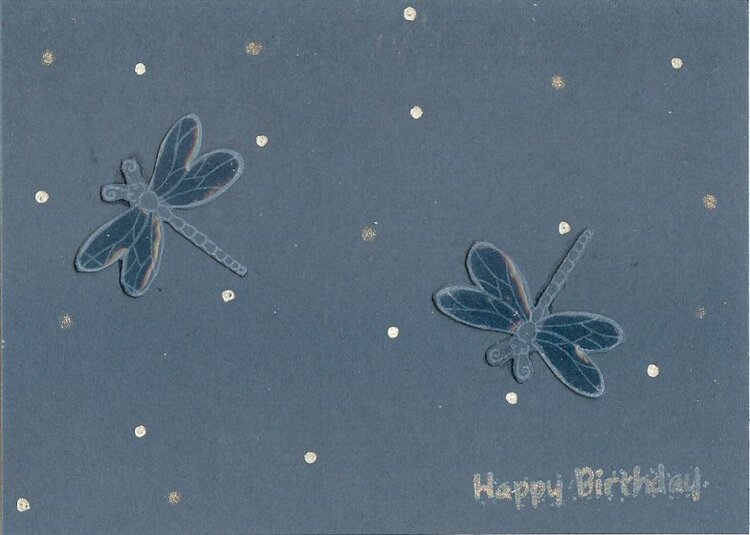 dragonfly birthday card