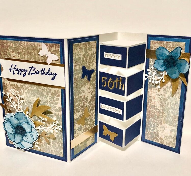 50th Birthday Block Card