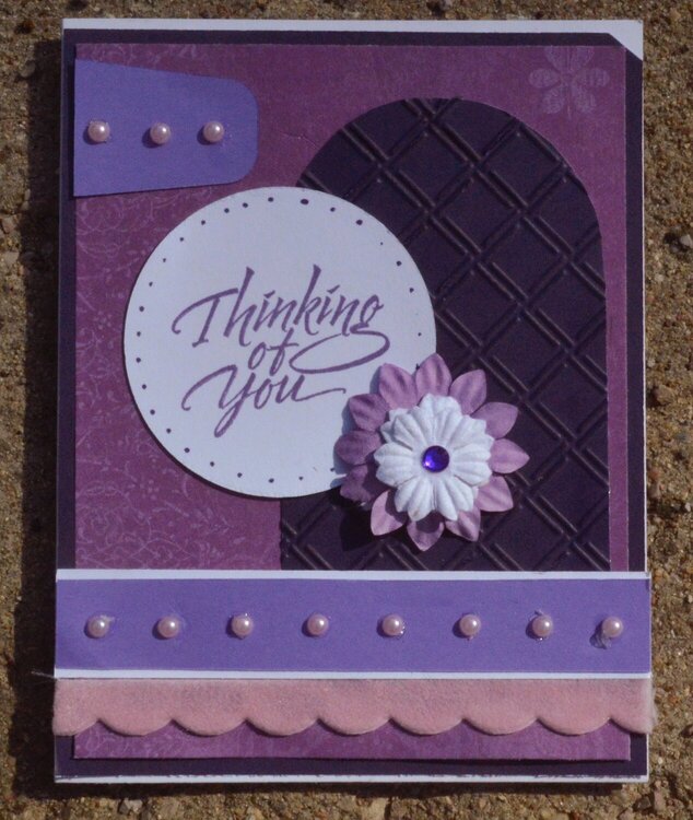 Purple Thinking of You Card