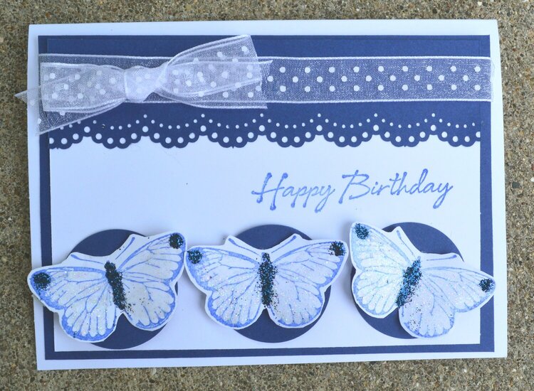 Blue Butterfly Lift Card