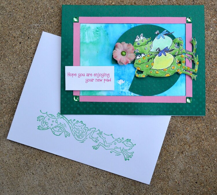 New Pad Frog Card with Envelope