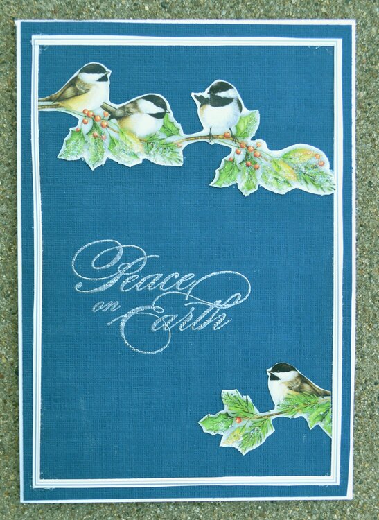 Recycled Birdies Holiday Card
