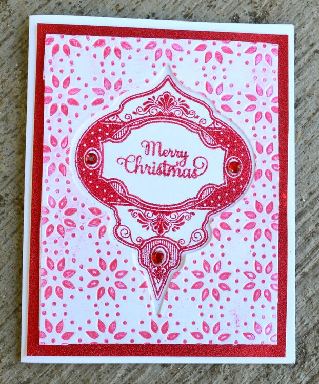 Red Ornament Card