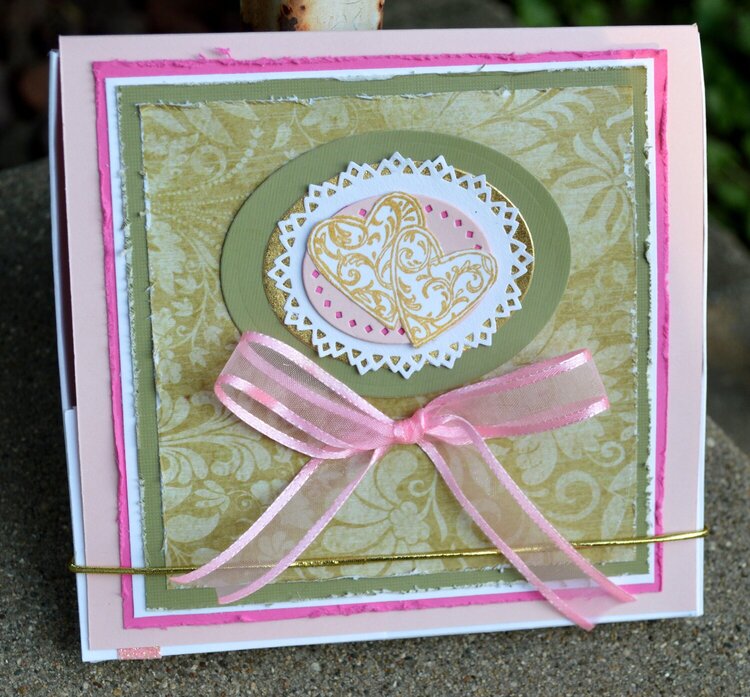 Pink Rose Wedding Card/Box Project - Box Front