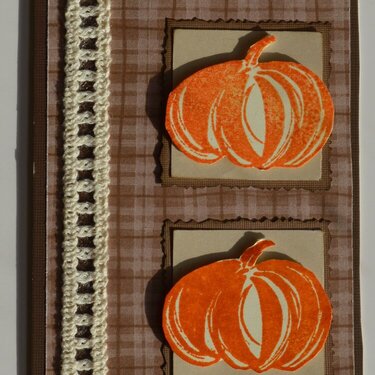 Narrow Three Pumpkin Card