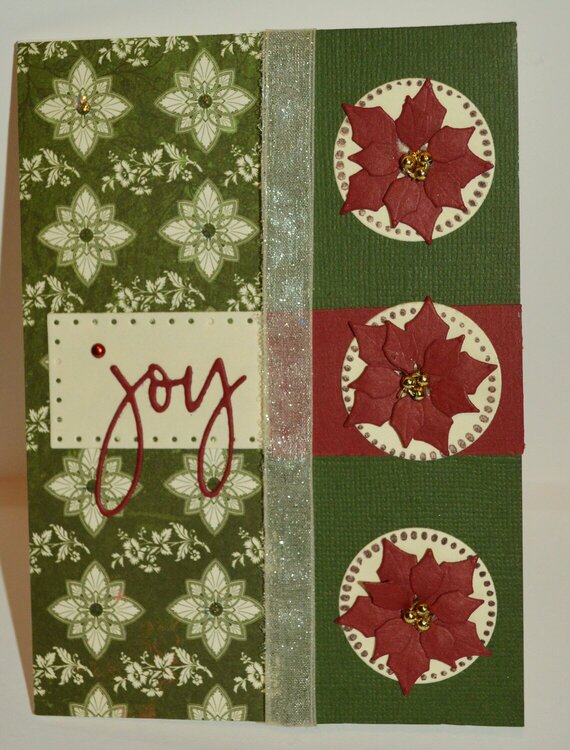 Joy Poinsettia Card