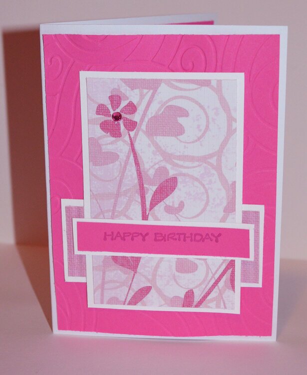 Pink Birthday Card