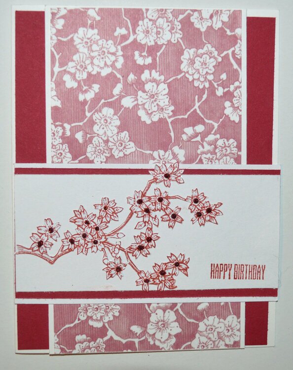 Cherry Blossoms Birthday Card