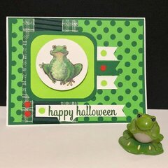 Frog Halloween Card