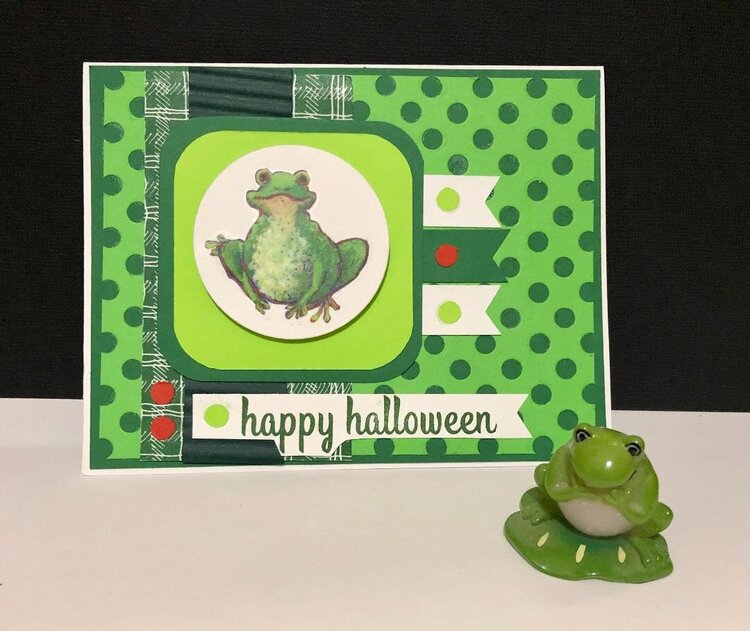 Frog Halloween Card
