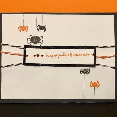 Spiders Halloween Card