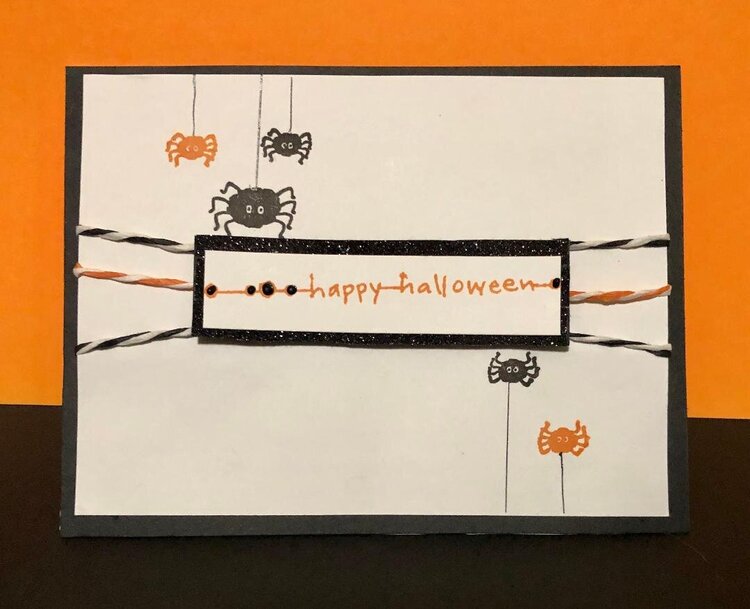 Spiders Halloween Card