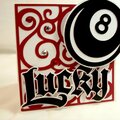 Lucky 8 ball Card