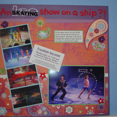 An ice skating show on a ship??