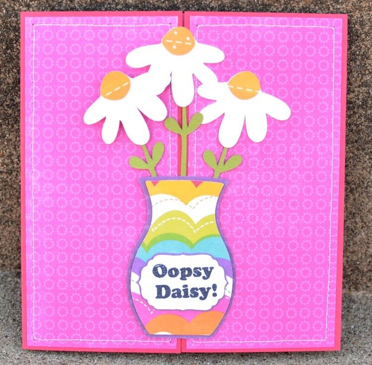 oopsy daisy gate fold card