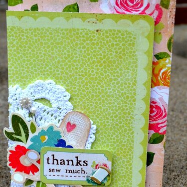 eyelet outlet sewing card
