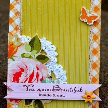 you are beautiful card