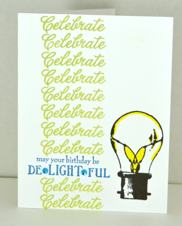 lightbulb card