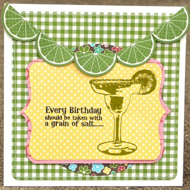 birthday margarita card